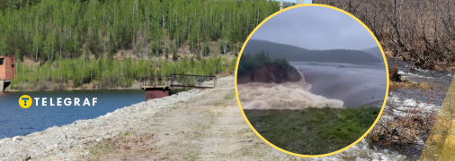 В России прорвало очередную дамбу: вода смывает все на своем пути (видео)