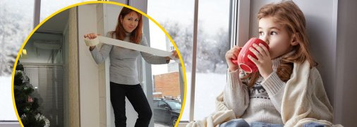 Утеплить дом можно с помощью скотча
