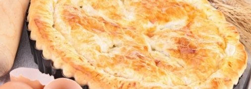 Нежный заливной пирог с яйцами