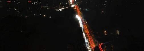 Ночной Киев экономит электроэнергию