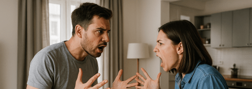 Два человека конфликтуют