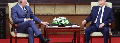 Роберт Фицо и Владимир Путин