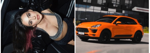 Анна Трінчер та Porsche Macan