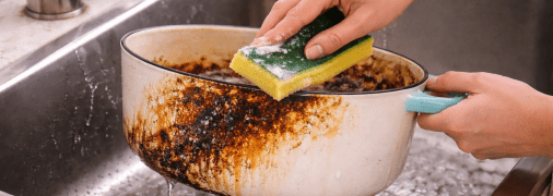 Як відмити пригорілу каструлю