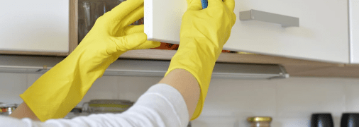 Жир на кухонных шкафах