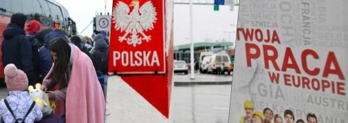 Несмотря на сложные условия, в которых оказались украинцы, они находят свое место под солнцем и в Польше. Фотоколлаж "Телеграфа".