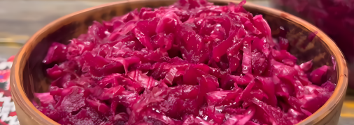 Квашена капуста з буряком