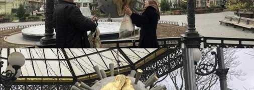 Скульптуру разместили в горсаду Одессы