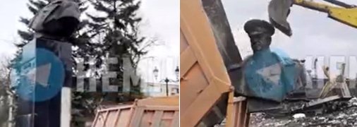 Снос памятника Жукову в Харькове