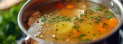 Куриный бульон не только вкусен, но и полезен (изображение создано с помощью ИИ)