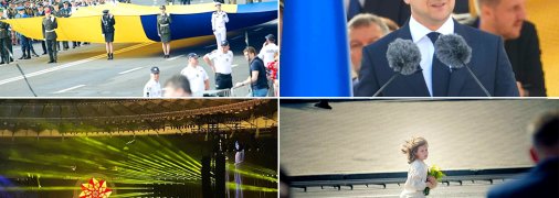 30-й День независимости Украины ознаменовался мощным парадом, трогательной речью президента, фильмом и праздничным концертом на стадионе
