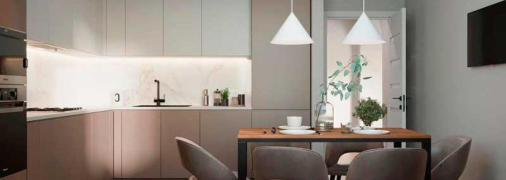 Саме такі кухні ідеальні для маленьких приміщень