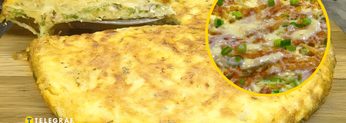 Картопляна запіканка з сирною начинкою