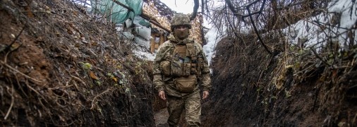 Погодные условия усложняют пребывание в окопах