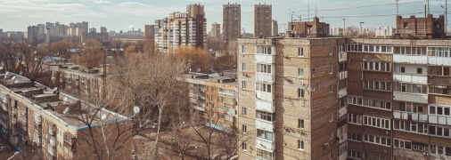 Ці будинки були побудовані в масових масштабах з 1950-х по 1980-ті роки, щоб забезпечити житло для мільйонів людей (фото створене з допомогою ШІ)