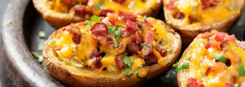 Картофель с печенью и сыром получается фантастической