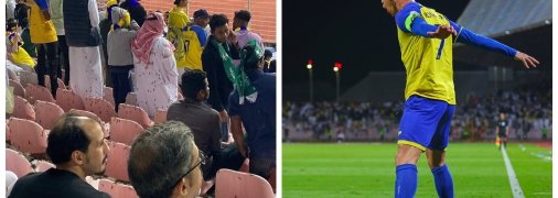 Саранча на матче Роналду