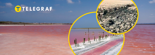 Как сейчас выглядит Розовое озеро на Арабатской стрелке