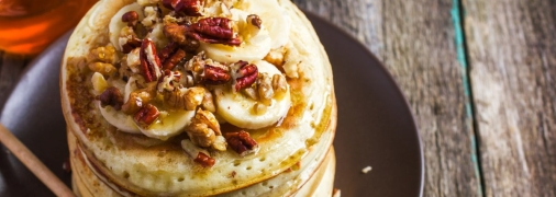 Оладьи из овсянки и банана