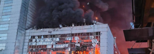 Пожежа на Трипільській ТЕС у Київській області після російської атаки