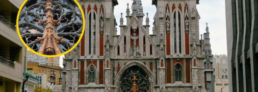 Костел Святого Николая в Киеве до и после атаки