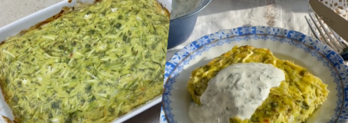 Запіканка з кабачків та сиру