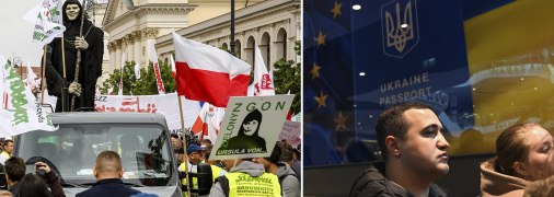 Поляки с одной стороны поддерживают украинцев, с другой, некоторые из них негативно относятся к беженцам. ФОТО: Getty Images