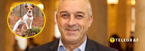 Георгій Мазурашу та джек-рассел