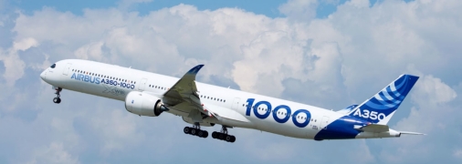 Самолет в небе над Украиной