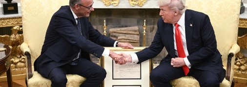 Фрідріх Мерц та Дональд Трамп