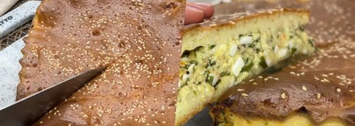 Пиріг з яйцем та сиром