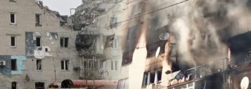 Наслідки обстрілів Сєвєродонецька