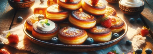 Сырники – прекрасное дополнение к чаю и кофе (изображение создано с помощью ИИ)