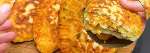 Чебуреки з овочевою начинкою