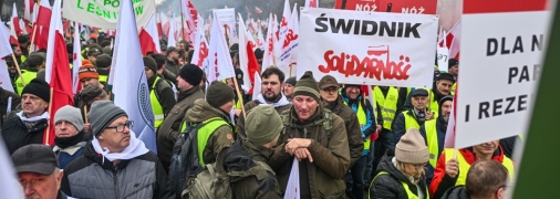 Марш аграриев в Варшаве