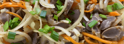 Куриные желудки по-корейски