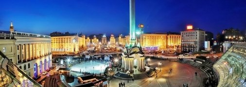 Киев ночью