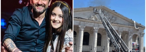 Іван Леньо з дочкою Маланкою, яка перебувала в момент атаки в Чернігові