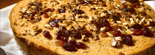 Смачний і корисний пиріг із вівсянки та яблук