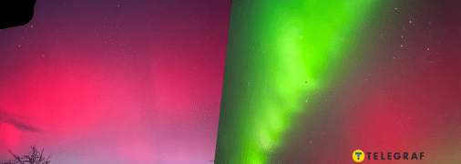 Северное сияние в Украине