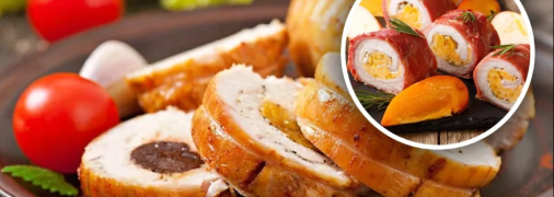 Куриный рулет с аппетитной начинкой
