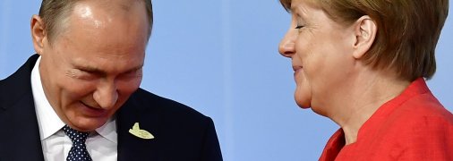 Владимир Путин и Ангела Меркель