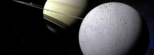 Сатурн із супутником