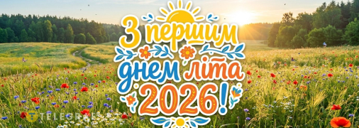 Картинка з першим днем літа 2026