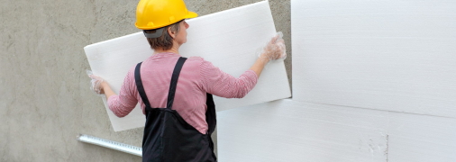 Утеплення стін будинку пінопластом