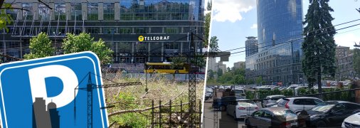 Паркинг на 300 автомобилей планируется разместить напротив БЦ "Парус". Проект оценивается в 479 млн гривен