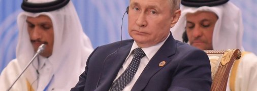 владимир путин на саммите СВМДА в Астане. Фото 13 октября 2022 г.