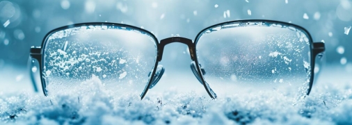 Зима може бути викликом для носіїв окулярів (фото створене з допомогою ШІ)