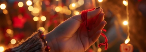 Красная нить издавна считается оберегом (изображение создано с помощью ИИ)