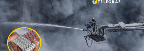 Пожар на складе в Киеве